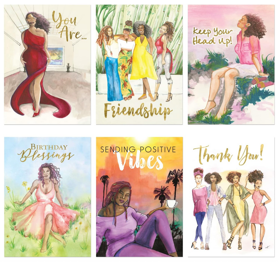 Positivity Sister Friends Greeting Card Pack