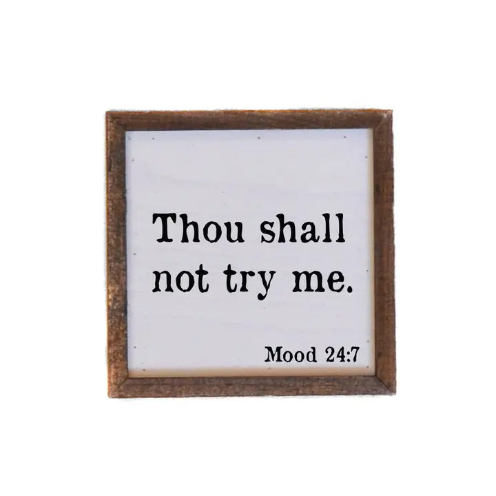 Thou Shall Not Try Me Canvas