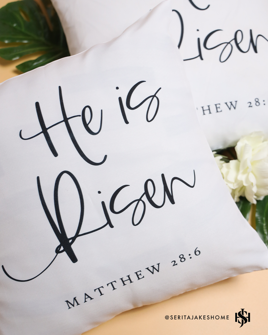 He is Risen Pillow